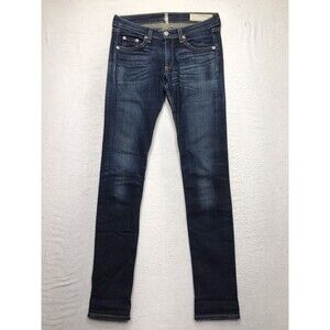 RAG & BONE Skinny Jeans Women 27x30 Plymouth Whiskered Dark Wash Chic
